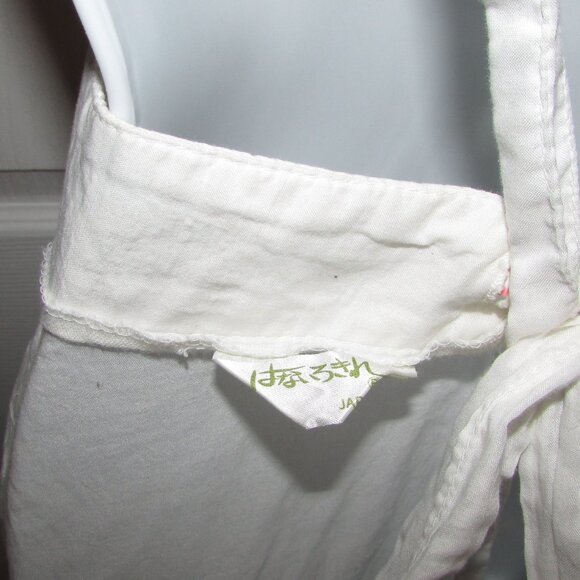 Handpainted Floral Long Pinafore Apron Dress - Picture 6 of 11